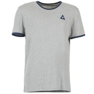 Le Coq Sportif Fruiba Gris / Marine - T-Shirts Manches Courtes Homme Pas Cher Prix